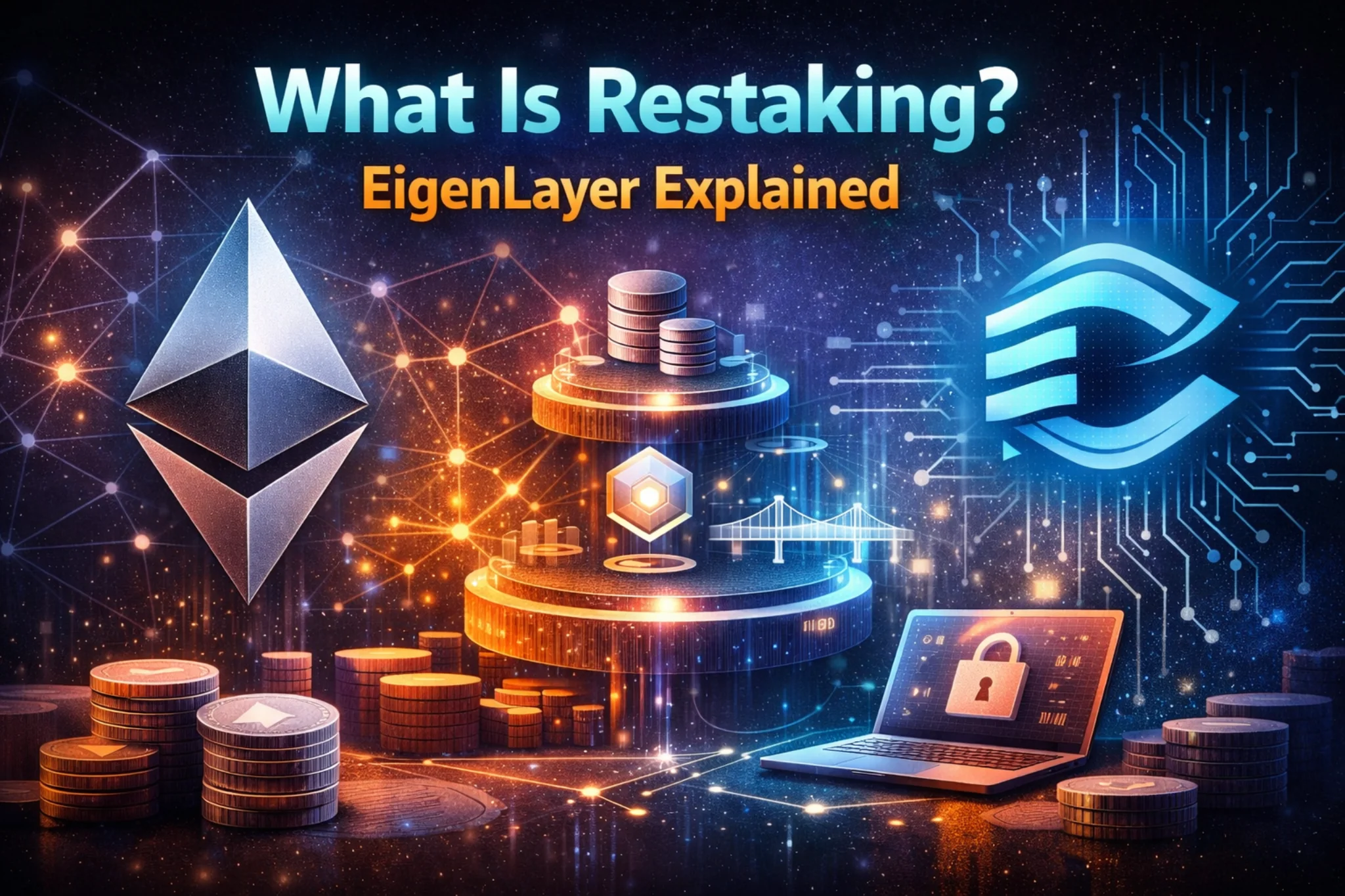 What is restaking in crypto explained with EigenLayer and Ethereum security model
